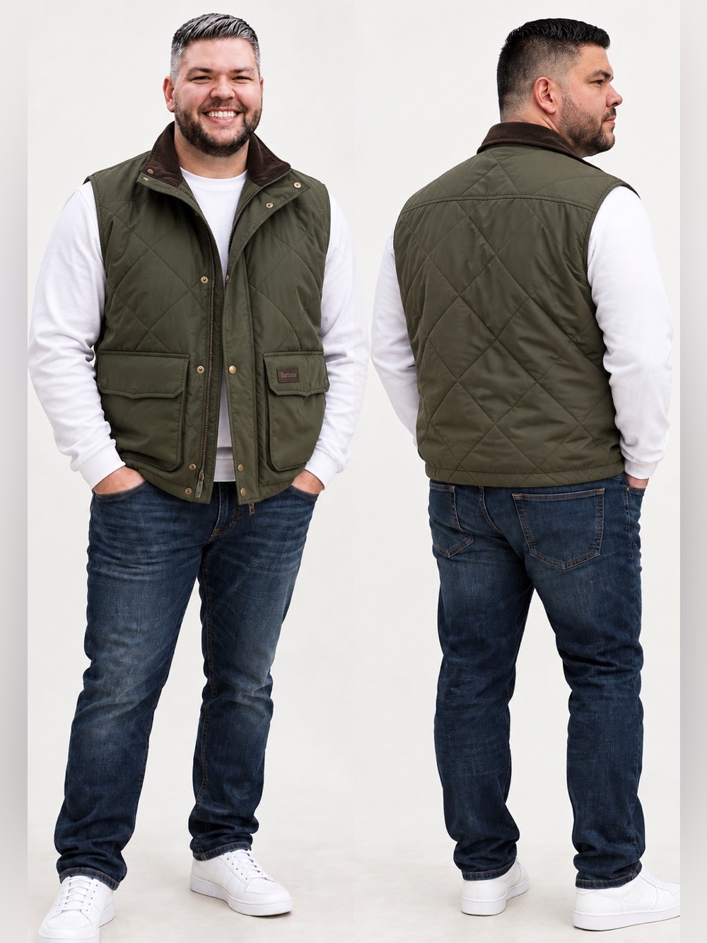 Barbour Mens Winterdale Insulated Gilet / Vest. Dark Olive $299